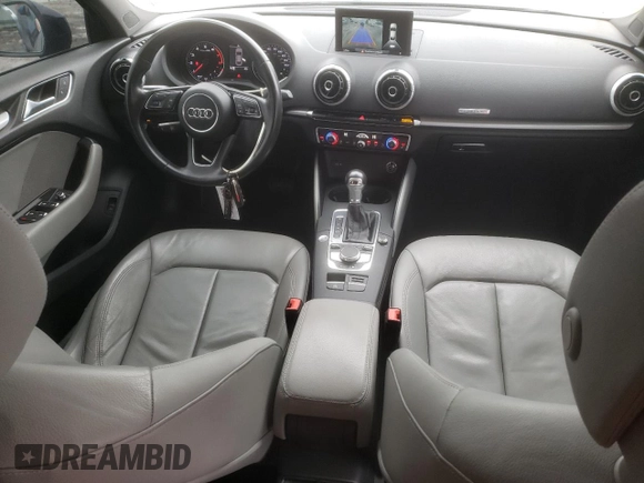 2017 Audi A3 Sedan Premium with VIN WAUB8GFF6H1009312, listed as a Copart auction lot 38437684 with 100,469 mi miles. Bid and sale history available at carsss.com. Image 8.