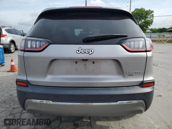 2020 Jeep Cherokee Limited with VIN 1C4PJLDB1LD653877, listed as a Copart auction lot 55605405 with 71,214 mi miles and Salvage title. Bid and sale history available at DreamBid. Image 6.