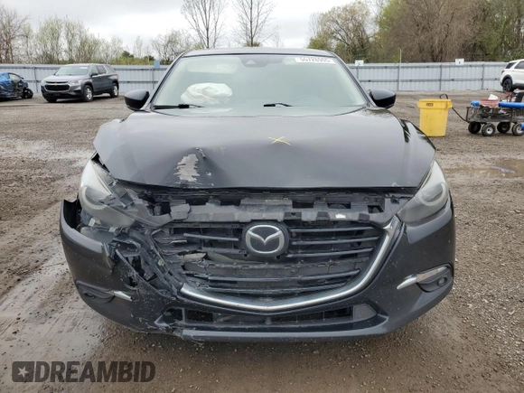2017 Mazda 3 Grand Touring z VIN JM1BN1M33H1119719, wystawiony jako Copart lot #55728905 z przebiegiem 217 372 mil mil oraz Szkoda całkowita • Salvage title. Historia ofert i sprzedaży dostępna na DreamBid. Obrazek 5.