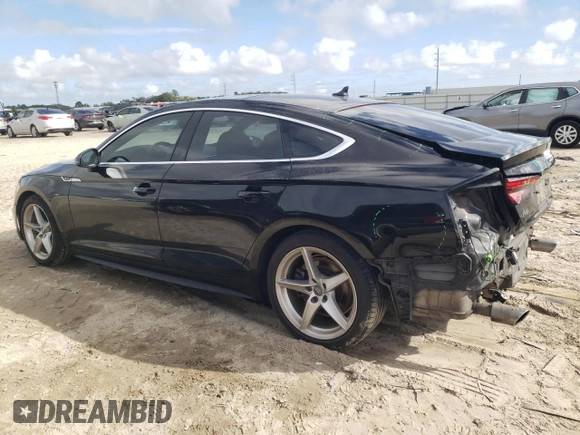 2018 Audi A5 Sportback Premium with VIN WAUDNCF53JA068101, listed as a Copart auction lot 39541494 with 52,300 mi miles. Bid and sale history available at carsss.com. Image 2.