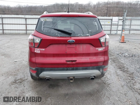 2017 Ford Escape Titanium with VIN 1FMCU9J95HUA48807, listed as a IAAI auction lot 41522636 with 218,342 mi miles. Bid and sale history available at carsss.com. Image 16.