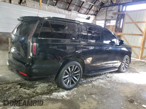 2021 Cadillac Escalade Sport Platinum with VIN 1GYS4GKL7MR338004, listed as a Copart auction lot 44308885 with 40,531 mi miles and Salvage title. Bid and sale history available at DreamBid. Image 3.