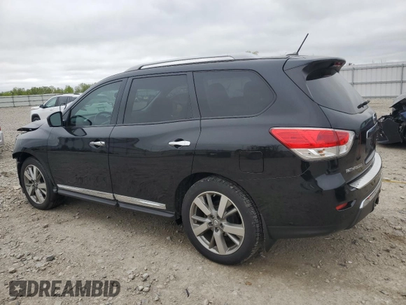 2016 Nissan Pathfinder Platinum with VIN 5N1AR2MM9GC640344, listed as a Copart auction lot 57403895 with 119,436 mi miles and Clean title. Bid and sale history available at DreamBid. Image 2.
