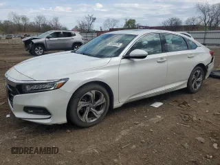2020 Honda Accord EX with VIN 1HGCV1F4XLA081362, listed as a Copart auction lot 53886575 with 55,871 mi miles and Salvage title. Bid and sale history available at DreamBid. Image 1.