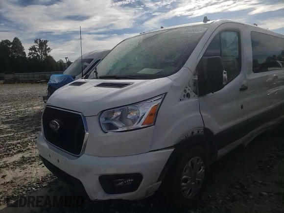2022 Ford Transit Passenger XL with VIN 1FBAX2Y89NKA53821, listed as a Copart auction lot 69868604 with 56,233 mi miles and Salvage Title. Bid and sale history available at carsss.com. Image 11.