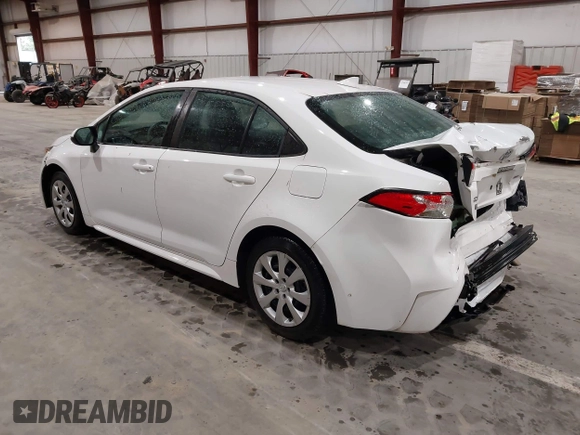 2020 Toyota Corolla LE with VIN 5YFEPRAE3LP047159, listed as a IAAI auction lot 41925345 with 57,505 mi miles. Bid and sale history available at carsss.com. Image 3.