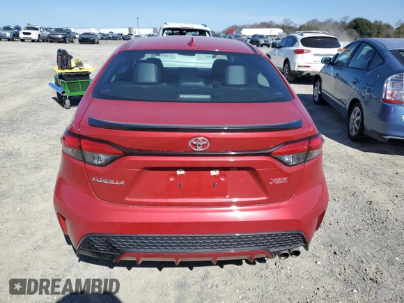 2020 Toyota Corolla XSE with VIN 5YFT4RCE3LP019150, listed as a Copart auction lot 47044725 with 48,456 mi miles and Salvage Title. Bid and sale history available at carsss.com. Image 6.