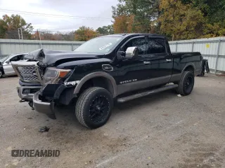 2017 Nissan Titan XD SL with VIN 1N6AA1F41HN548361, listed as a Copart auction lot 84654174 with 142,057 mi miles and Salvage Title. Bid and sale history available at carsss.com. Image 1.