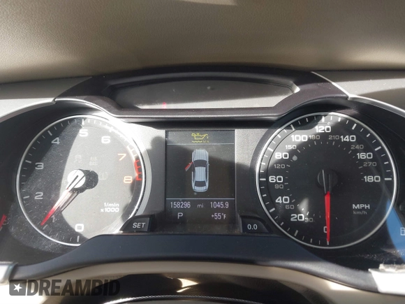 2012 Audi A4 2.0T Premium Plus with VIN WAUEFAFL2CA114766, listed as a IAAI auction lot 41359227 with 158,296 mi miles. Bid and sale history available at carsss.com. Image 7.