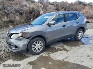 2016 Nissan Rogue SV with VIN KNMAT2MV4GP687837, listed as a Copart auction lot 48363475 with 157,303 mi miles and Salvage Title. Bid and sale history available at carsss.com. Image 1.