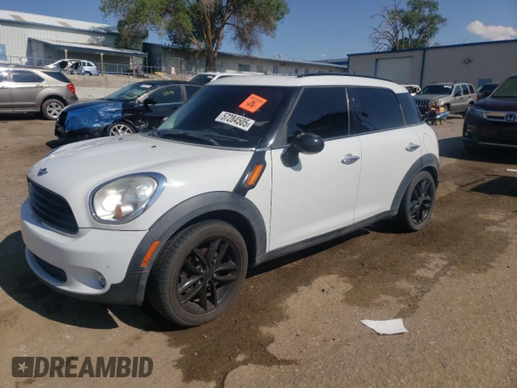 2011 MINI Countryman with VIN WMWZB3C53BWM01551, listed as a Copart auction lot 57284505 with 132,409 mi miles and Clean title. Bid and sale history available at DreamBid. Image 1.