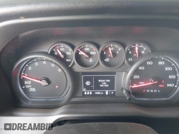 2024 Chevrolet Silverado 1500 Custom with VIN 1GCPABEK0RZ328996, listed as a IAAI auction lot 41918462 with 14,689 mi miles and . Bid and sale history available at DreamBid. Image 7.