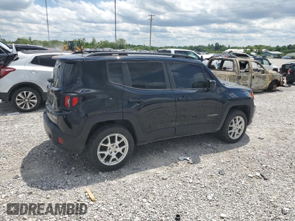 2019 Jeep Renegade Latitude z VIN ZACNJBBB9KPK59741, wystawiony jako Copart lot #57942015 z przebiegiem 61 047 mil mil oraz Szkoda całkowita • Salvage title. Historia ofert i sprzedaży dostępna na DreamBid. Obrazek 3.
