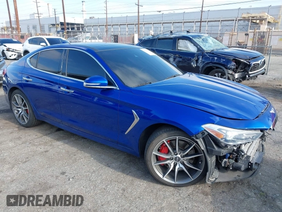 2019 Genesis G70 Advanced with VIN KMTG74LE4KU032620, listed as a IAAI auction lot 42211639 with 59,132 mi miles and . Bid and sale history available at DreamBid. Image 1.