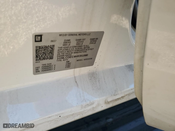 2017 Chevrolet Tahoe Commercial with VIN 1GNLCDEC4HR351880, listed as a Copart auction lot 42149835 with 147,705 mi miles and Clean Title. Bid and sale history available at carsss.com. Image 13.