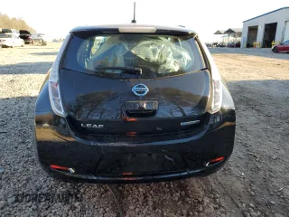 2015 Nissan LEAF SV with VIN 1N4AZ0CPXFC332849, listed as a Copart auction lot 47078555 with 77,339 mi miles and Salvage Title. Bid and sale history available at carsss.com. Image 6.
