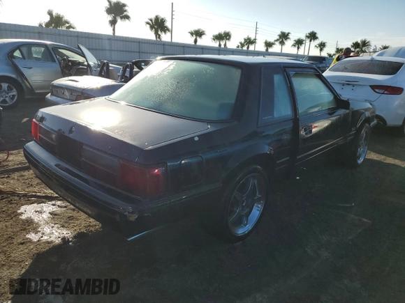 1993 Ford Mustang with VIN 1FACP40E5PF134317, listed as a Copart auction lot 77322724 with 96,493 mi miles and Non repairable. Bid and sale history available at DreamBid. Image 3.