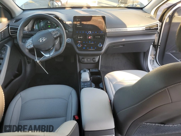 2021 Hyundai Ioniq Limited with VIN KMHC85LJ6MU081927, listed as a Copart auction lot 83955944 with 27,324 mi miles and Salvage title. Bid and sale history available at DreamBid. Image 8.