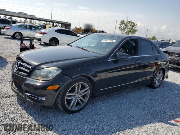 2014 Mercedes-Benz C 250 Sport with VIN WDDGF4HB4EA940397, listed as a Copart auction lot 48552465 with 132,003 mi miles and Salvage title. Bid and sale history available at DreamBid. Image 1.