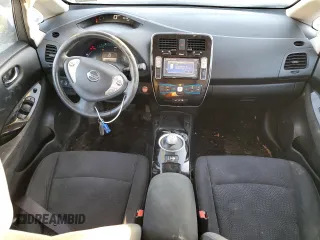 2015 Nissan LEAF SL with VIN 1N4AZ0CP7FC321033, listed as a Copart auction lot 42776715 with 53,700 mi miles and Salvage title. Bid and sale history available at DreamBid. Image 8.