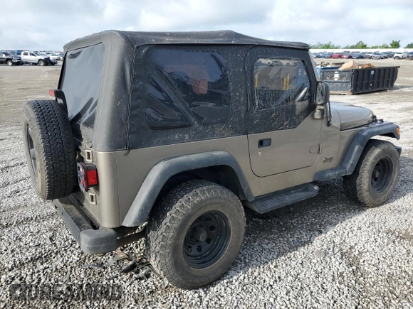 2003 Jeep Wrangler X с VIN 1J4FA39S03P349713, выставлен на аукционе Copart как лот 55768995 с пробегом 187 266 миль миль и Списание • Salvage title. История ставок и продаж доступна на DreamBid. Изображение 3.