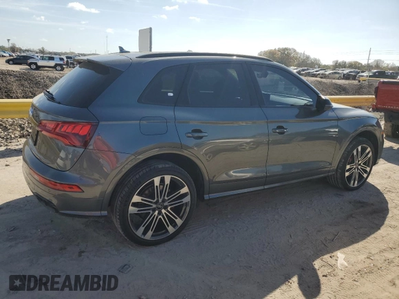 2020 Audi SQ5 Premium Plus with VIN WA1B4AFY5L2119830, listed as a Copart auction lot 44950124 with 25,527 mi miles and . Bid and sale history available at DreamBid. Image 3.