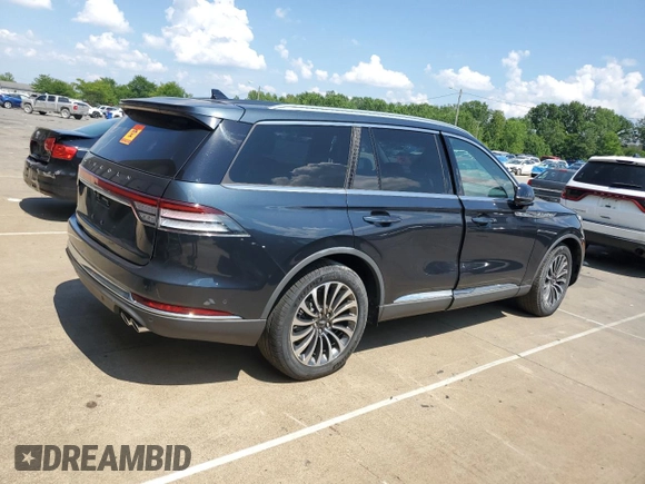 2021 Lincoln Aviator Reserve with VIN 5LM5J7WC1MGL14274, listed as a Copart auction lot 66223795 with Not provided miles and Salvage title. Bid and sale history available at DreamBid. Image 3.