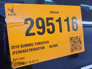 2019 Subaru Forester Premium with VIN JF2SKAGC7KH552139, listed as a IAAI auction lot 42566945 with 204,278 mi miles and . Bid and sale history available at DreamBid. Image 51.