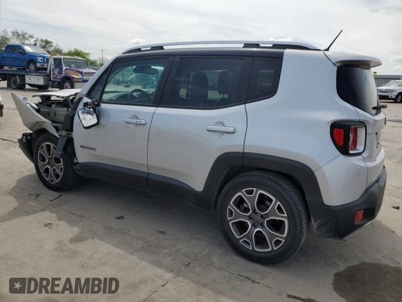 2015 Jeep Renegade Limited with VIN ZACCJADT0FPB57482, listed as a Copart auction lot 50270575 with 100,253 mi miles and Salvage Title. Bid and sale history available at DreamBid. Image 2.