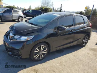 2019 Honda Fit EX with VIN 3HGGK5H86KM721621, listed as a Copart auction lot 47074915 with 48,219 mi miles and Salvage Title. Bid and sale history available at DreamBid. Image 1.