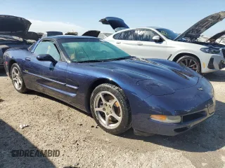 2000 Chevrolet Corvette with VIN 1G1YY22G6Y5114612, listed as a Copart auction lot 75160364 with 43,856 mi miles and Salvage Title. Bid and sale history available at carsss.com. Image 4.