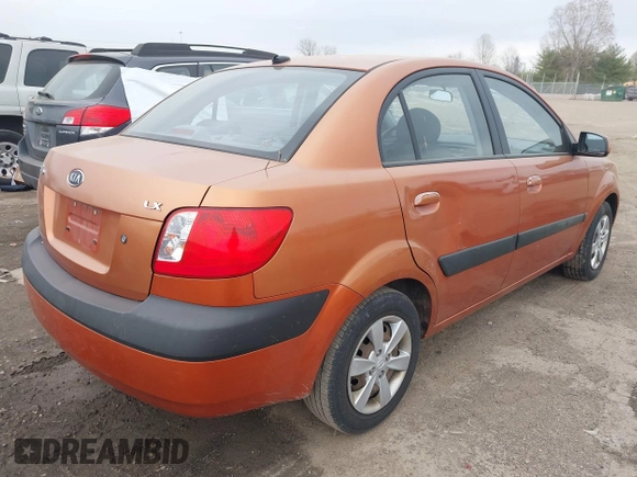 2009 Kia Rio LX with VIN KNADE223096543331, listed as a IAAI auction lot 41978544 with 166,749 mi miles and . Bid and sale history available at DreamBid. Image 4.