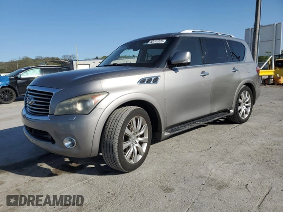 2012 Infiniti QX56 7-passenger with VIN JN8AZ2NE2C9021091, listed as a Copart auction lot 52217325 with 293,275 mi miles and Clean Title. Bid and sale history available at carsss.com. Image 1.
