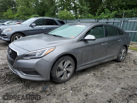 2017 Hyundai Sonata Hybrid Limited with VIN KMHE34L1XHA057588, listed as a Copart auction lot 62630693 with 95,634 mi miles. Bid and sale history available at carsss.com. Image 1.