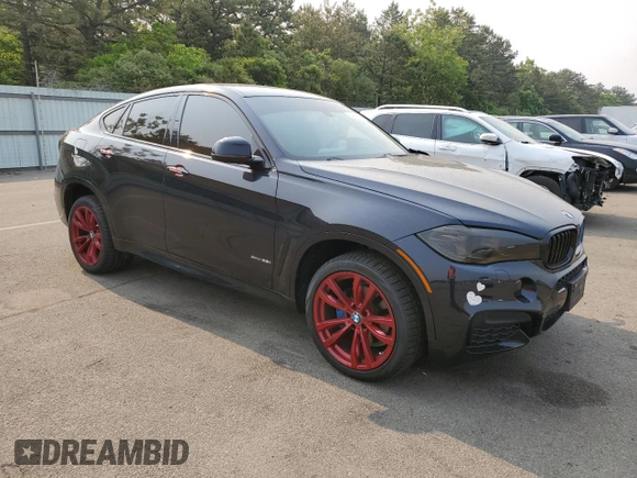 2015 BMW X6 xDrive35i with VIN 5UXKU2C54F0N76309, listed as a Copart auction lot 54869323 with 36,506 mi miles. Bid and sale history available at carsss.com. Image 4.