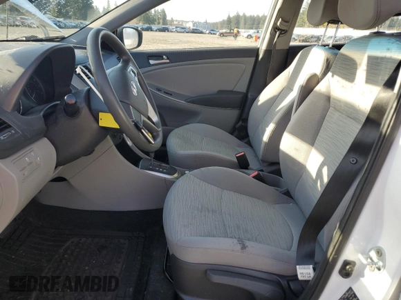 2016 Hyundai Accent SE with VIN KMHCT5AE4GU290513, listed as a Copart auction lot 51863465 with 52,577 mi miles and Salvage Title. Bid and sale history available at carsss.com. Image 7.