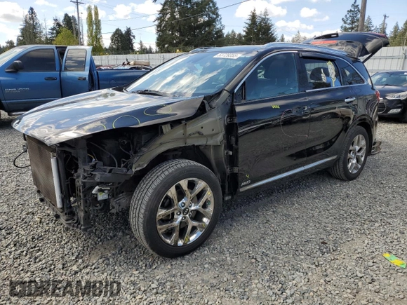 2019 Kia Sorento SX V6 with VIN 5XYPKDA51KG522319, listed as a Copart auction lot 53729355 with 61,364 mi miles and Salvage Title. Bid and sale history available at carsss.com. Image 1.
