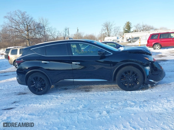 2023 Nissan Murano SL with VIN 5N1AZ2CS5PC125843, listed as a IAAI auction lot 41260656 with 45,341 mi miles. Bid and sale history available at carsss.com. Image 14.