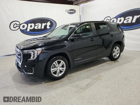 2024 GMC Terrain SLE z VIN 3GKALMEG1RL299463, wystawiony jako Copart lot #57495305 z przebiegiem 30 587 mil mil oraz Szkoda całkowita • Salvage title. Historia ofert i sprzedaży dostępna na DreamBid. Obrazek 1.