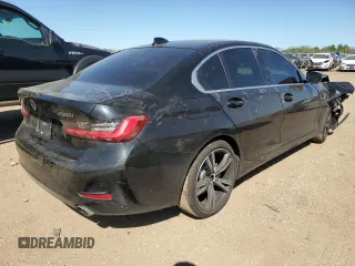 2019 BMW 3 Series 330i xDrive with VIN WBA5R7C56KAJ79537, listed as a Copart auction lot 56411495 with 72,243 mi miles and Salvage title. Bid and sale history available at DreamBid. Image 3.