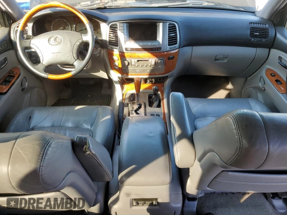 2007 Lexus LX 470 z VIN JTJHT00W374027661, wystawiony jako Copart lot #76673684 z przebiegiem 112 184 mil mil oraz Szkoda całkowita • Salvage title. Historia ofert i sprzedaży dostępna na DreamBid. Obrazek 8.