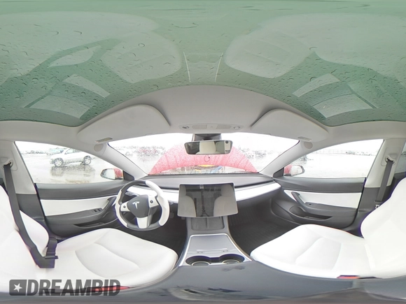 2021 Tesla Model 3 Standard Range Plus with VIN 5YJ3E1EA9MF870214, listed as a Copart auction lot 47702535 with 46,486 mi miles and Salvage Title. Bid and sale history available at DreamBid. Image 13.