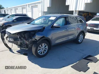 2019 Kia Sorento L with VIN 5XYPG4A3XKG605229, listed as a IAAI auction lot 41827291 with 59,594 mi miles. Bid and sale history available at carsss.com. Image 2.