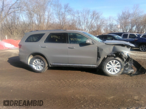 2022 Dodge Durango SXT with VIN 1C4RDJAG2NC104962, listed as a IAAI auction lot 41277560 with 99,831 mi miles and . Bid and sale history available at DreamBid. Image 13.