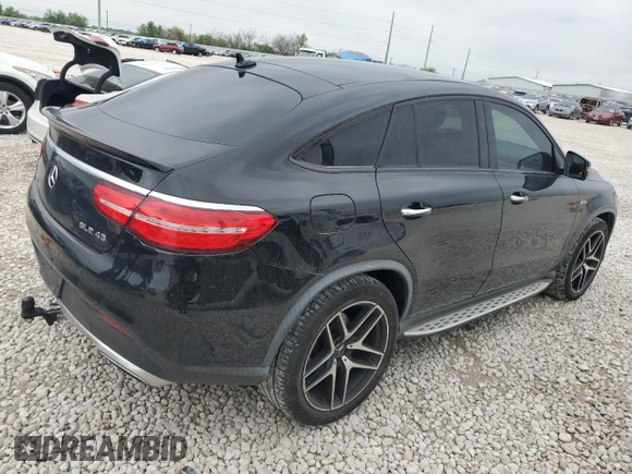 2017 Mercedes-Benz GLE 43 AMG with VIN 4JGED6EB1HA054125, listed as a Copart auction lot 50173255 with 127,022 mi miles and Clean title. Bid and sale history available at DreamBid. Image 3.