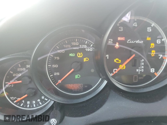 2017 Porsche Cayenne Turbo with VIN WP1AC2A26HLA92747, listed as a Copart auction lot 73829274 with 44,820 mi miles and Salvage title. Bid and sale history available at DreamBid. Image 9.
