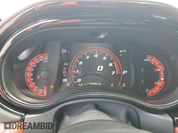 2021 Dodge Durango SRT Hellcat with VIN 1C4SDJH94MC689468, listed as a Copart auction lot 50309725 with 24,420 mi miles and Salvage Title. Bid and sale history available at DreamBid. Image 9.