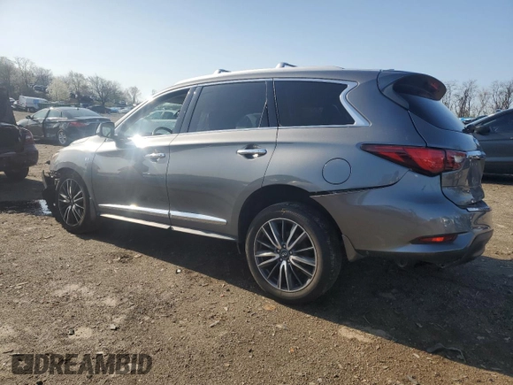 2019 Infiniti QX60 Luxe with VIN 5N1DL0MM2KC564025, listed as a Copart auction lot 50594535 with 85,493 mi miles and Salvage title. Bid and sale history available at DreamBid. Image 2.