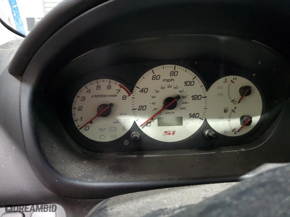 2002 Honda Civic Si with VIN SHHEP33552U305717, listed as a Copart auction lot 44783085 with 0 mi miles and Salvage Title. Bid and sale history available at carsss.com. Image 9.