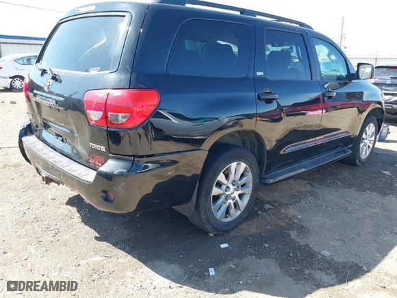 2008 Toyota Sequoia SR5 with VIN 5TDBY64A28S023196, listed as a IAAI auction lot 41804902 with 287,533 mi miles. Bid and sale history available at carsss.com. Image 4.